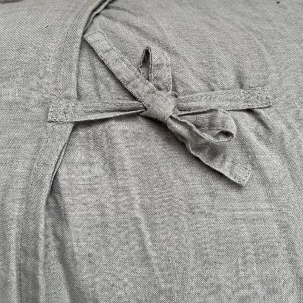 Restoration Hardward Belgian Linen Diamond Stitch King Sham • Grey
